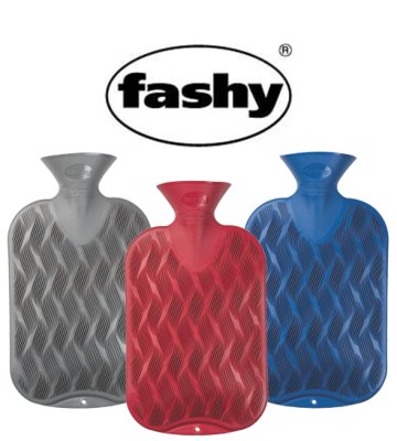 Wärmflasche Karo-Halblamelle,anthrazit(Fashy), Wärmflasche Karo-Halblamelle>>>>Farbe: saphir