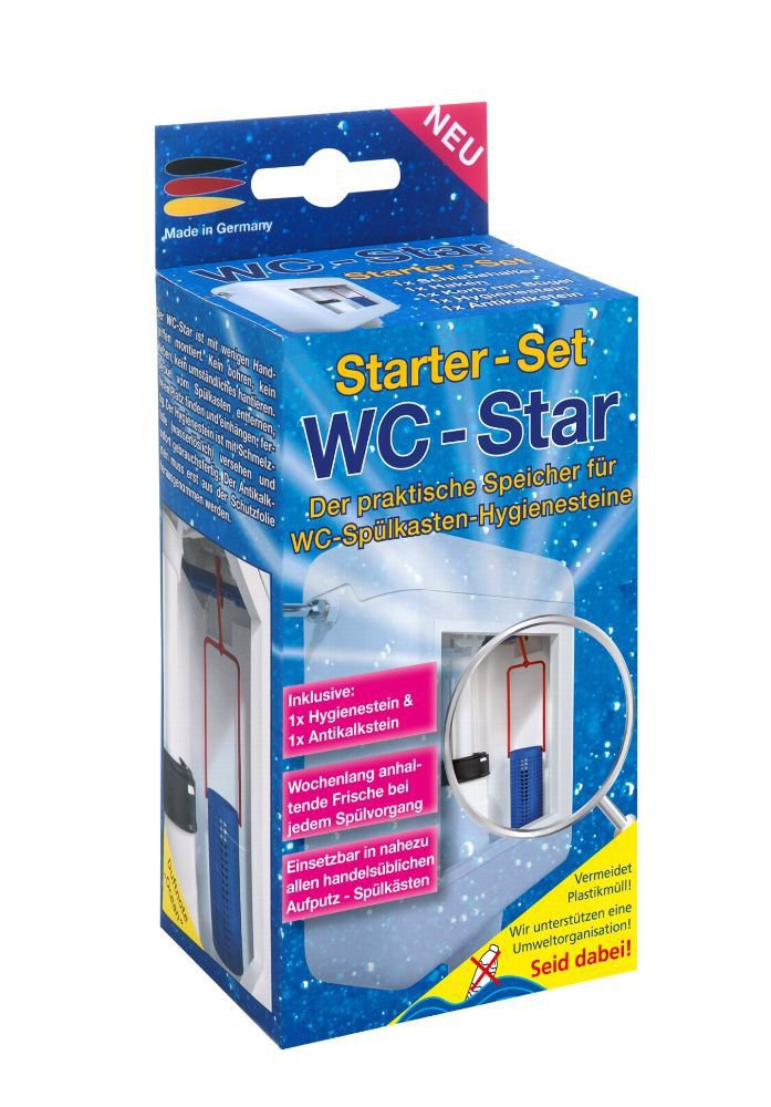 137454435.jpg WC-Star WC Star XXL 8er Nachfüll-Set für den WC-Star (Wasserkastensteine, Blauspüler)