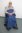 Rollstuhl-Wickeldecke Nylon innen Fleece marine>>>>Standard