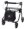 Rollator JUMBO 150 mit Sitz und Tasche, PU anthrazit>>>> Rollator JUMBO 150 mit Sitz und Tasche, PU anthrazit>>>>