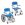 Dusch-Toilettenrollstuhl ASTON 24"Räder,weiß-blau>>>> Dusch-Toilettenrollstuhl ASTON 24"Räder,weiß-blau>>>>