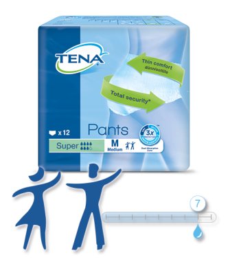 TENA Pants PROskin Super,M(4x12Stk), TENA Pants PROskin Super,M(4x12Stk),