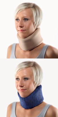 Bort Cervicalstütze StabiloNec Eco mit Verstärkungsspange>>>>Farbe: blau/schwarz Gr. 2