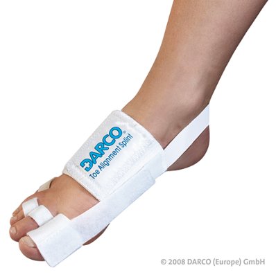 Hallux Valgus Zehenschiene DARCO TAS Toe Alignment, weiß, universal>>>> Hallux Valgus Zehenschiene DARCO TAS Toe Alignment, weiß, universal>>>>