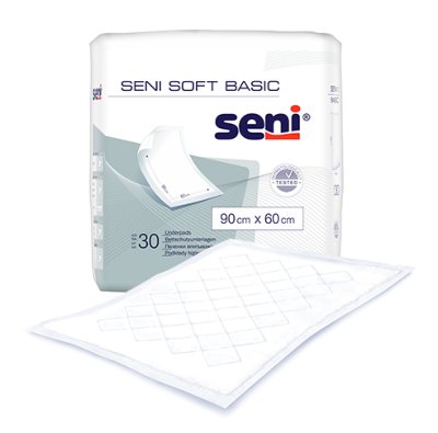 Bettschutzunterlagen Seni Soft Basic 90x60 (1 Karton: 4 x 30 Stück)>>>> Bettschutzunterlagen Seni Soft Basic 40x60 (1 Karton: 12 x 30 Stück)>>>>