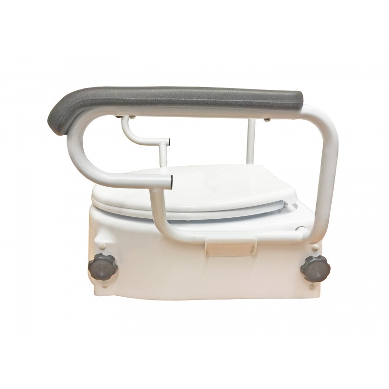 TSE Toilettensitzerhöhunganatomische Form, 3-fach höhenverstellbar