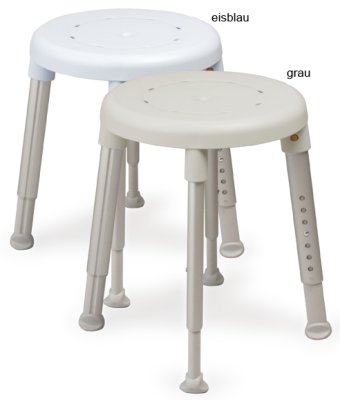 390160.jpg Duschhocker EASY Sitzhöhe 42-57 cm>>>>Ausf.: Belastbarkeit 200 kg Farbe: weiß