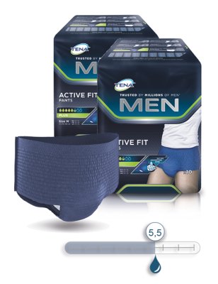 TENA Men Active Fit Pants Plus,L/XL(4x10Stk), TENA Men Active Fit Pants Plus,S/M (4x12Stk),
