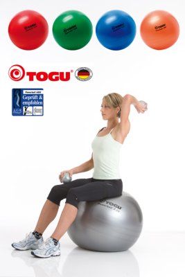 ABS-Power-Gymnastikball i.Ktn.,75cm terra(TOGU), ABS-Power-Gymnastikball i.Ktn.,75cm terra(TOGU),