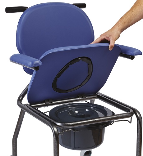 Toilettenrollstuhl Best up Mobil mit Standard-Sitzplatte Ocean Klapplehnen Toilettenrollstuhl Best up Mobil mit Standard-Sitzplatte Ocean Klapplehnen