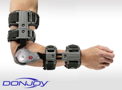 Ellenbogenorthese DONJOY X-Act ROM Elbow, schwarz-grau, universal>>>>rechts Ellenbogenorthese DONJOY X-Act ROM Elbow, schwarz-grau, universal>>>>rechts