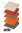 Keilkissen Sitty Basic - Design Dynamik, 38 x 38 x 7/1cm>>>>Farbe: schoko