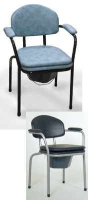 Toilettenstuhl 9062 TII, feststehend>>>>Farbe: schwarz Toilettenstuhl 9062 TII, feststehend>>>>Farbe: schwarz