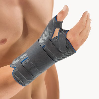 Bort Daumen-Handgelenks-Orthese SellaTex Classic, grau>>>>Gr. S links Bort Daumen-Handgelenks-Orthese SellaTex Classic, grau>>>>Gr. XL rechts