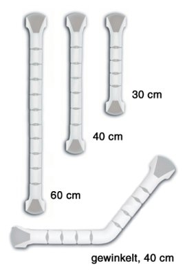 441508.jpg Kunststoff Haltegriff Handy,gewinkelt 40cm weiß/grau(ETAC),