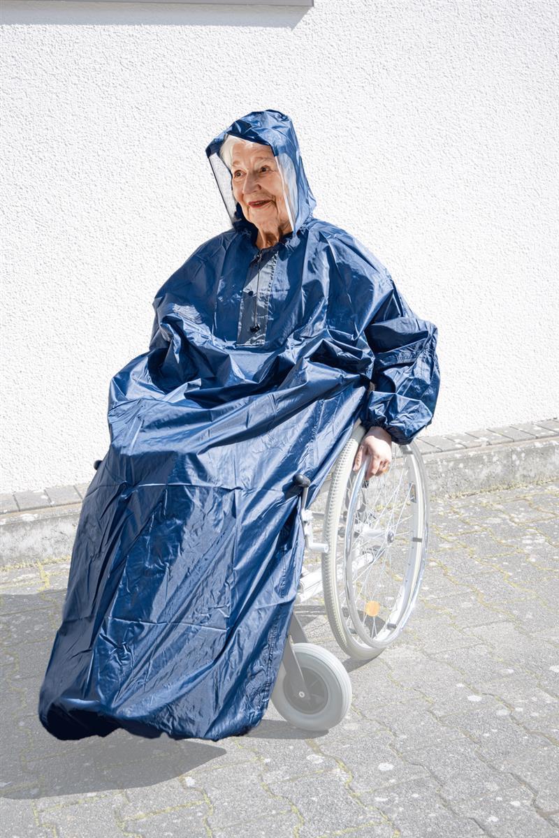 Rollstuhl-Regencape RAINSTAR.STBdunkelblauPolyester Gewebe Rollstuhl-Regencape RAINSTAR.STBdunkelblauPolyester Gewebe