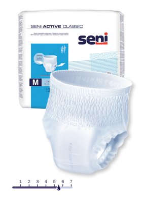 Seni Active Classic M, Hüfte 80-110 cm (1 Karton 3 x 30 Stück)>>>> Seni Active Classic L, Hüfte 100-135 cm (1 Karton 3 x 30 Stück)>>>>