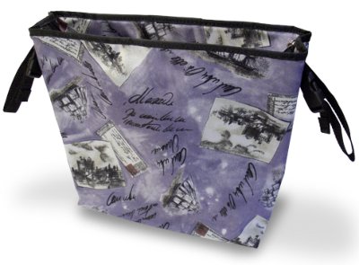 Rollator-Hängetasche grau/bunt,