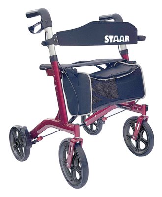 Alu-Reise-Rollator Staar mit Tasche>>>>Farbe: pacific-blau Alu-Reise-Rollator Staar mit Tasche>>>>Farbe: pacific-blau