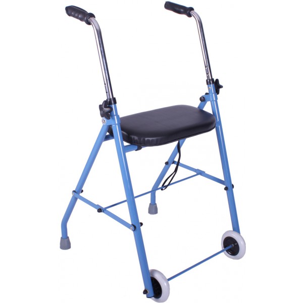 two-wheeled-rollator (1).jpg Rollator Zweirad-Rollator mit Sitzfläche Faltbar.Gepolsterte Sitzfläche