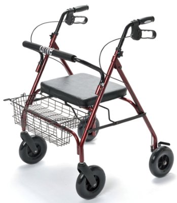 Rollator GoLite 200 XXL rot>>>> Drive Medical Rollator GoLite 200 XXL rot>>>>Mit Korb, Tablett und Rückenstütze