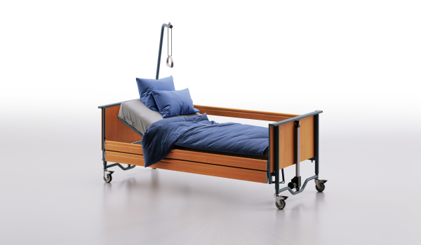 Pflegebett domiflex 3, 90x200cm>>>>Farbe: Buche gedämpft