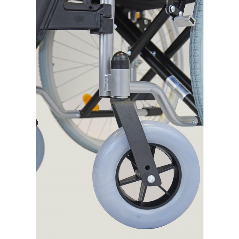LEXIS TB Rollstuhl mit mehreren SB +Trommelbremse 45cm Lexis TB Sitz Breite 40cm Stahl-Rollstuhl m. Trommelbremse 40cm