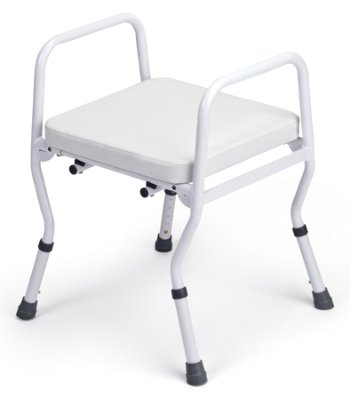 Duschhocker COMFORT mit Armlehnen,weiß>>>>