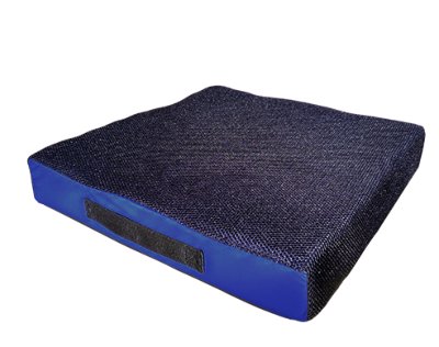 Sitzkissen CUBE GEL mit Inko-Kombibezug Höhe 8 cm schwarz-blau>>>>45 x 42 cm Sitzkissen CUBE GEL mit Inko-Kombibezug Höhe 8 cm schwarz-blau>>>>55 x 45 cm