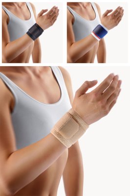 Bort Stabilo Handgelenkbandage>>>>Farbe: weiß/blau Gr. 2