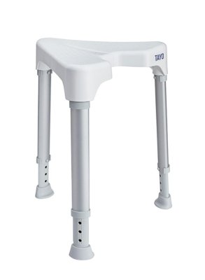 Duschhocker TAYO, dreieckig weiß>>>>