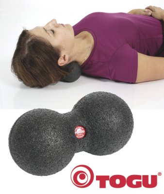 Blackroll Massageball DuoBall, schwarz>>>>12 cm