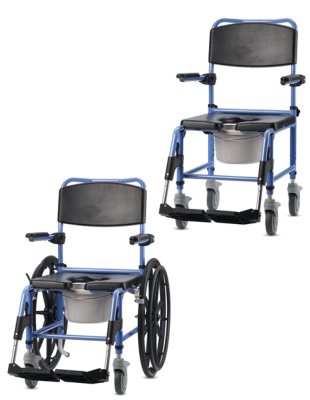 651025.jpg Dusch- und Toilettenrollstuhl TS-Aqua 4 Lenkrollen 5", blau-schwarz>>>>