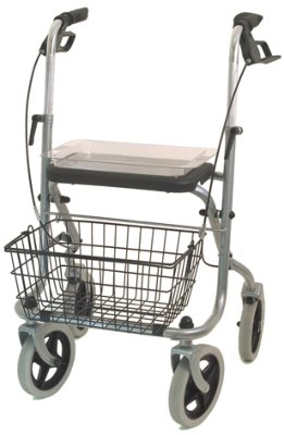 Rollator MIGO 2G 190/50 mit Stockhhalter, Tablett, Korb, PU, silber>>>>nur in 2er Schritten bestellbar Rollator MIGO 2G 190/50 mit Stockhhalter, Tablett, Korb, PU, silber>>>>nur in 2er Schritten bestellbar