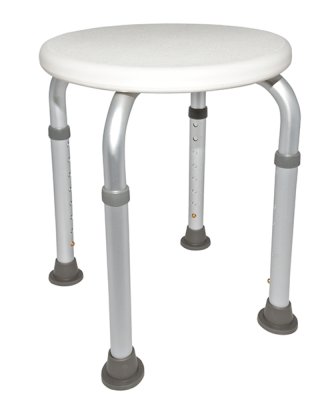 Duschhocker EXTRA 8-fach höhenverstellbar, weiß>>>> Duschhocker EXTRA 8-fach höhenverstellbar, weiß>>>>