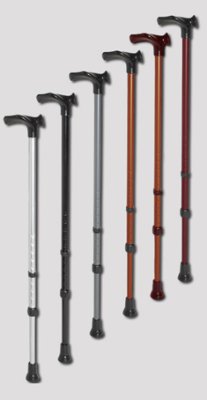 Gehstock Handy verstellbar, anatomischer Griff>>>>Farbe: schwarz rechts Gehstock Handy verstellbar, anatomischer Griff>>>>Farbe: schwarz rechts