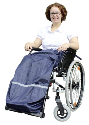 Rollstuhl-Regenschürze ROLKO-rainPRO blau>>>>