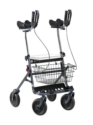 Rollator FAKTO+ ARTHRITIS mit Korb, Tablett,PU,mangan grey metallic>>>>
