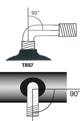 Schlauch für Elektro-Rollstuhl 5.30/4.50-6" TR87 AV 90/90°>>>>