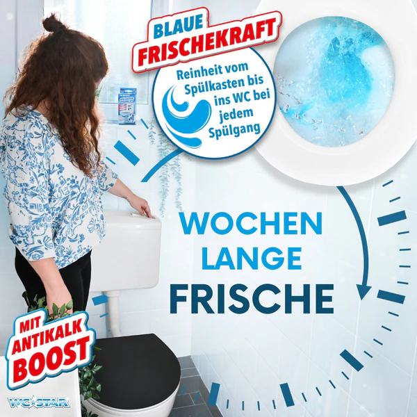 WC-Star Nachfüll-Set 8x Spülkasten-Tab (à 50 g), 4x Antikalk-Tab (25 g)