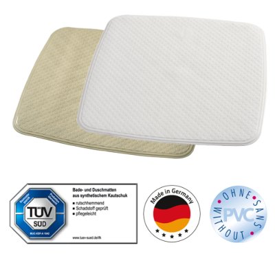 Duscheinlage Capri 54x54 cm>>>>Farbe: weiß