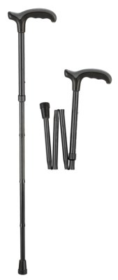 321360-jpg-851v.jpg Reisestock, Leichtmetall mit Derbygriff Comfort Soft, faltbar schwarz>>>>