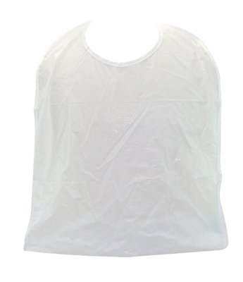 363228.jpg Lätzchen aus Folie mit Auffangtasche ca. 40 x 60 cm weiß>>>>