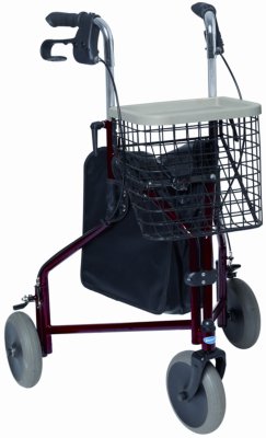 340315.jpg Delta-Gehrad rot PU-bereift,anatomische Griffe,
