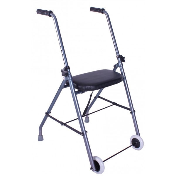 two-wheeled-aluminium-rollator.jpg Rollator Alustyle Red Rot bis 130KG