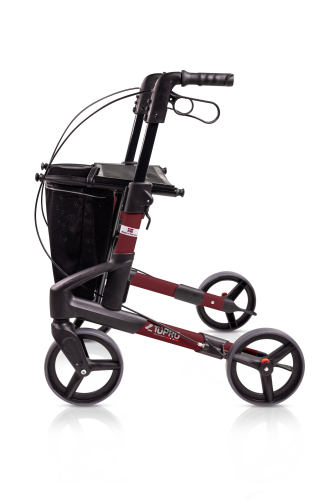 ba4423dc4red.jpg Rollator Troja Original Black Series S>>>>Farbe: bordeauxrot