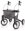 Rollator TOPRO Olympos ATR>>>>Farbe: silber Gr. S