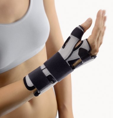 Bort Daumen-Handorthese SellaTex grau>>>>Gr. XL rechts