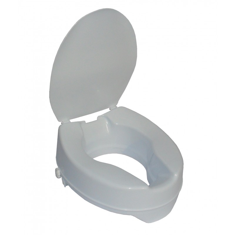 TS10DToilettensitzerhöhung mit Deckel 10cm, Farbe weiß TS10DToilettensitzerhöhung mit Deckel 10cm, Farbe weiß