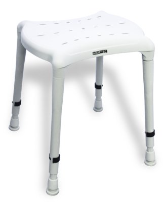 441582.jpg Duschhocker AQUATEC DOT mit 2 Auschnitten SH 40-55cm, grau>>>>